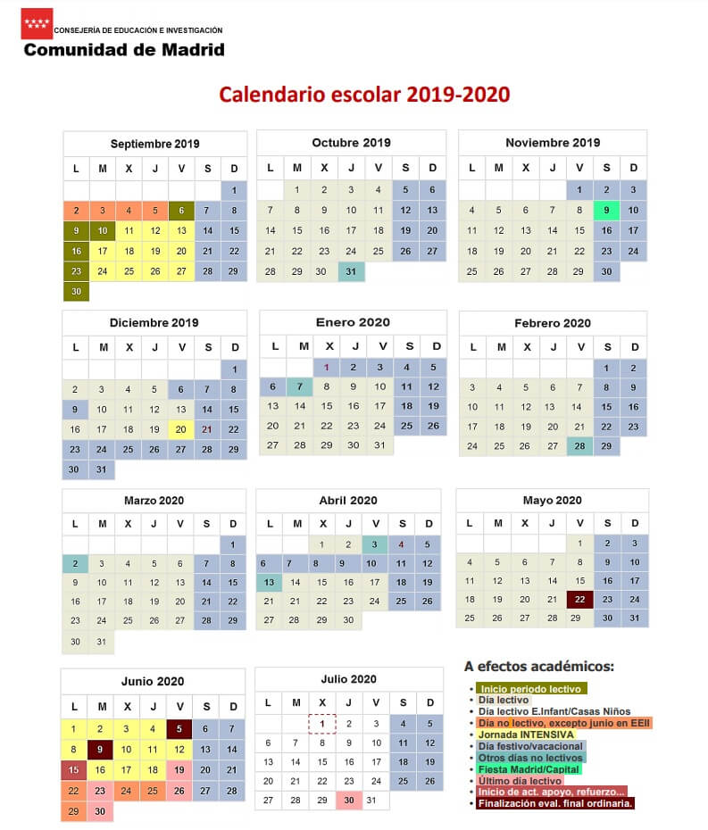 Calendario escolar